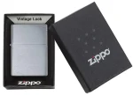 Zippo Brushed Chrome Vintage with Slashes 230 - Image 3