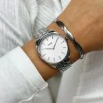 CLUSE Féroce Petite Watch Steel, Silver Linen, Silver Colour CW11219 - Image 4