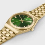 CLUSE Retro 70's Watch Steel, Forest Green, Gold Colour CW35105 - Image 2