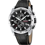 FESTINA Chronograph Black Leather Strap F20692/4